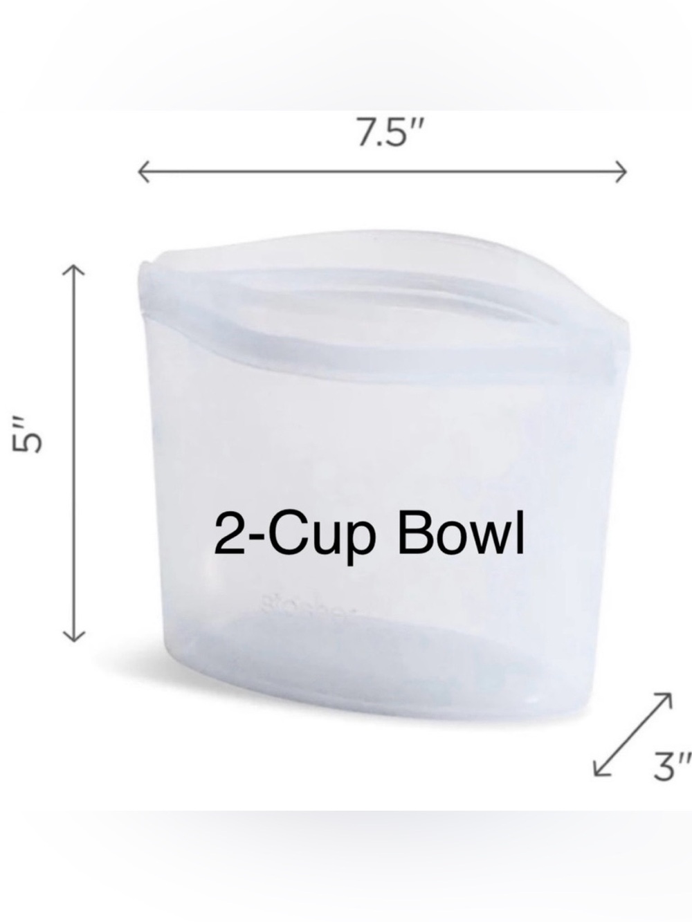 Stasher™ Silicone Reusable 2- 4 Cup Bowls, 2-Cup, and 1 Sandwich - Picture 4 of 11